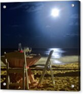 Dinner For Two In The Moonlight Acrylic Print