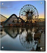 Disney California Adventure Panorama Acrylic Print