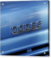 Dodge Hood Emblem Acrylic Print