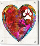 Dog Art - Puppy Love 2 - Sharon Cummings Acrylic Print