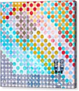 Dots, Many Colored Dots Acrylic Print