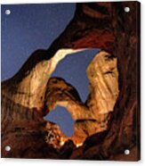 Double Arch At Night Acrylic Print