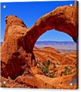 Double O Arch Landscape Acrylic Print