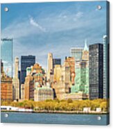Downtown New York Skyline Acrylic Print