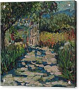Driveway To Neil Youngs Villa On Skopelos Acrylic Print