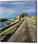 Driving Along The Norwegian Sea Acrylic Print