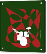 Drums In Green Strife Acrylic Print