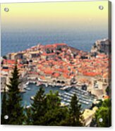 Dubrovnik Old City On The Adriatic Sea, South Dalmatia Region, C Acrylic Print