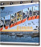 Dunedin Florida Post Card Acrylic Print