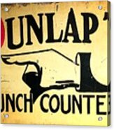 Dunlap's Lunch Counter Acrylic Print