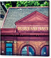 Duquesne Incline Of Pittsburgh Acrylic Print