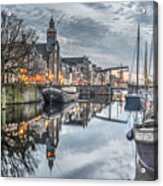 Early Evening In Delfshaven Acrylic Print