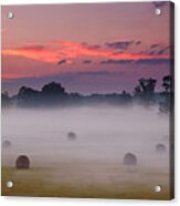 Early Morning Sunrise On The Natchez Trace Parkway In Mississippi Acrylic Print