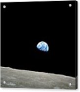 Earthrise Over Moon, Apollo 8 Acrylic Print