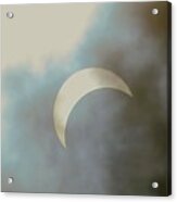 Eclipse With Hawk  8-21-17 Acrylic Print