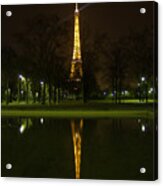 Eiffel Twin Reflection Acrylic Print