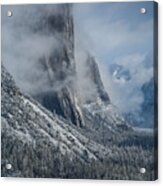 El Capitan In Clouds Acrylic Print