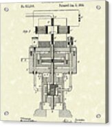 Electric Generator 1894 Patent Art Acrylic Print