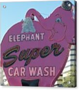 Elephant Super Car Wash Acrylic Print