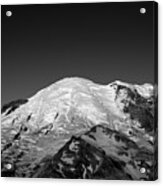 Emmons And Winthrope Glaciers On Mount Rainier Acrylic Print