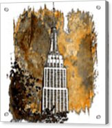 Empire State Of Mind Earthy 3 Dimensional Acrylic Print