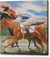 English Horse Race Acrylic Print