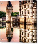 Evening At Chenonceau Castle Acrylic Print