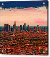 Evening In The City Of The Angels Acrylic Print