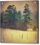 Evening Snow Glow Acrylic Print