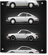 Evolution Of The 911 Acrylic Print