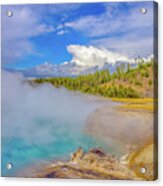 Excelsior Geyser Crater Yellowstone Acrylic Print