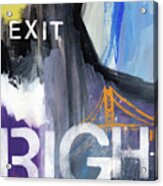 Exit Right- Art By Linda Woods Acrylic Print