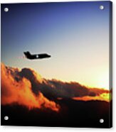 F35 Silhouette Acrylic Print