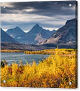 Fall Colors In Glacier National Park Acrylic Print