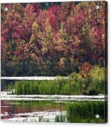 Fall Colours - Thompson Lake 7619 Acrylic Print
