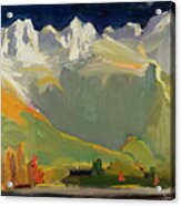 Fall In Valbona, Alps 6 - Vjeshte Ne Alpe, Valbona Cikli 6 Acrylic Print