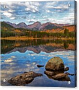 Fall On Sprague Lake In Rocky Mountain National Park Acrylic Print