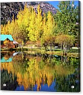 Fall Reflections At The Double Eagle Acrylic Print