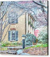 Falls Cottage In The Snow Acrylic Print