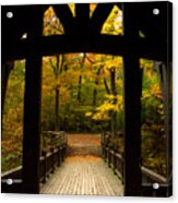 Fall's Stained Glass Acrylic Print