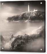 Fanad Head Lighthouse In The Mist Acrylic Print