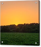 Farm Sunset Acrylic Print