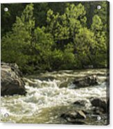 Fast Water Millstream Gardens Acrylic Print