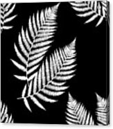 Fern Pattern Black And White Acrylic Print
