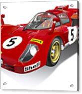 Ferrari 512 Illustration Acrylic Print