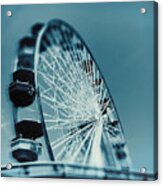Blue Ferris Wheel Acrylic Print