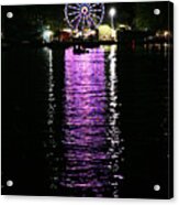 Ferris Wheel Reflection Acrylic Print
