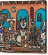 Fiesta Dogs Acrylic Print