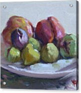 Figs And Peaches Acrylic Print