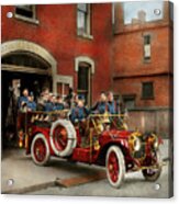 Fire Truck - The Flying Squadron 1911 Acrylic Print